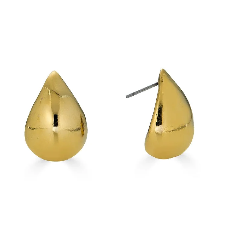 Gold Teardrop Studs