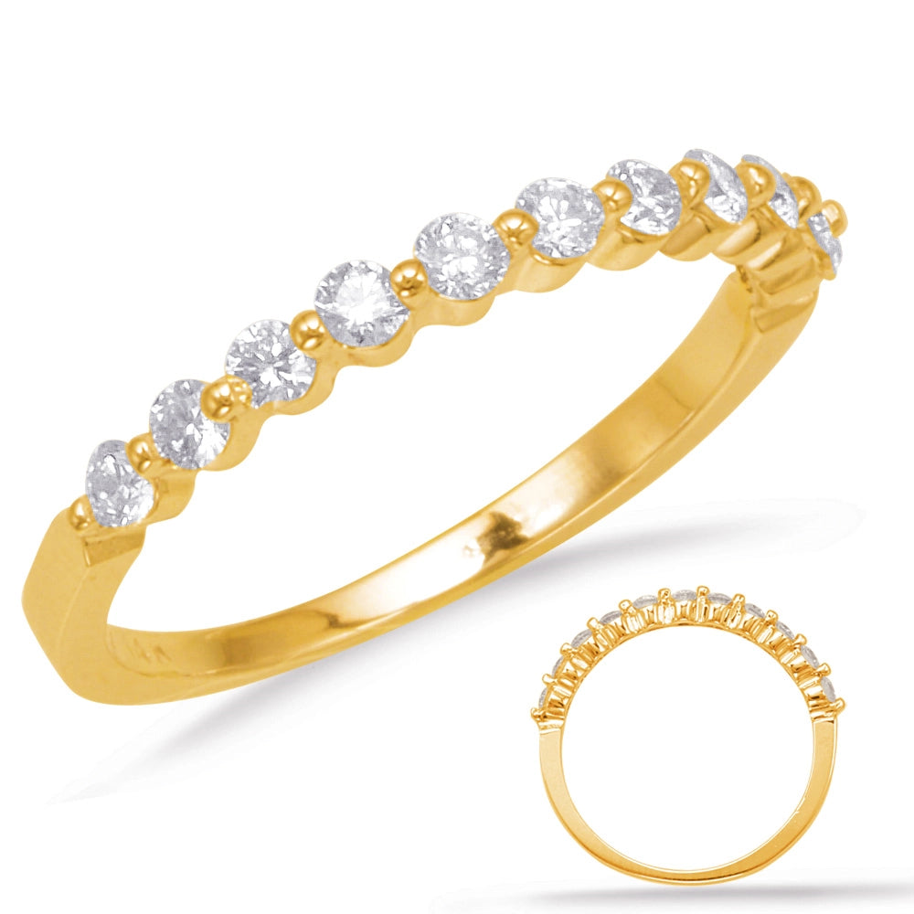 14K Yellow Gold Diamond Band