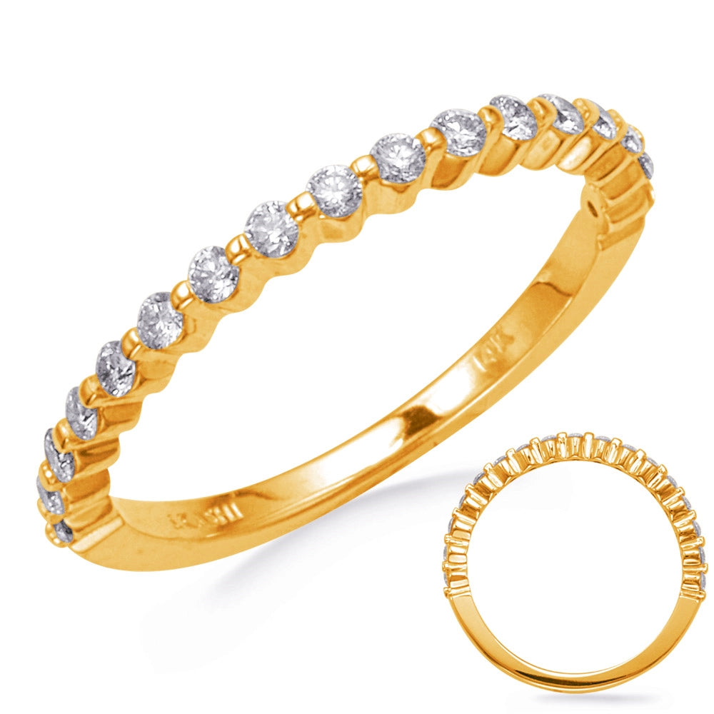 14K Yellow Gold Diamond Band