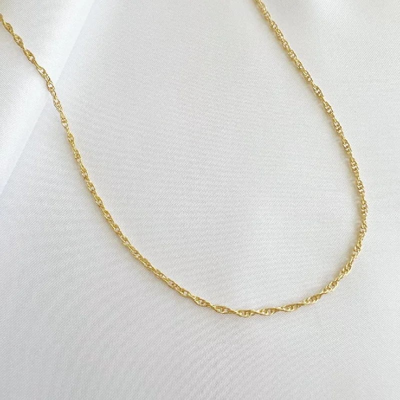 East Coast Rope Layering Chain Necklace Gold Filled