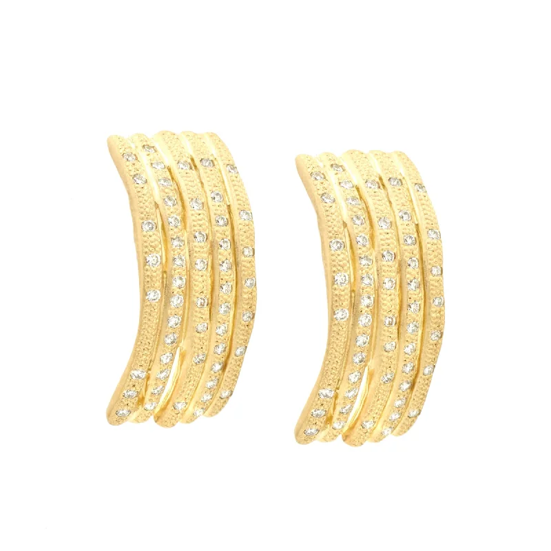 Bamboo Stud Earrings - 40% Discount