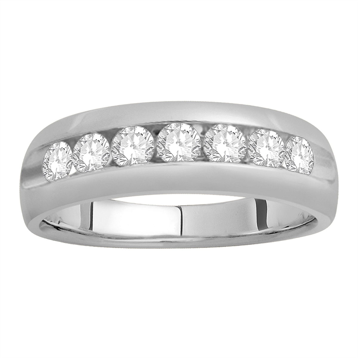 Gent's 14K White Gold Diamond Band