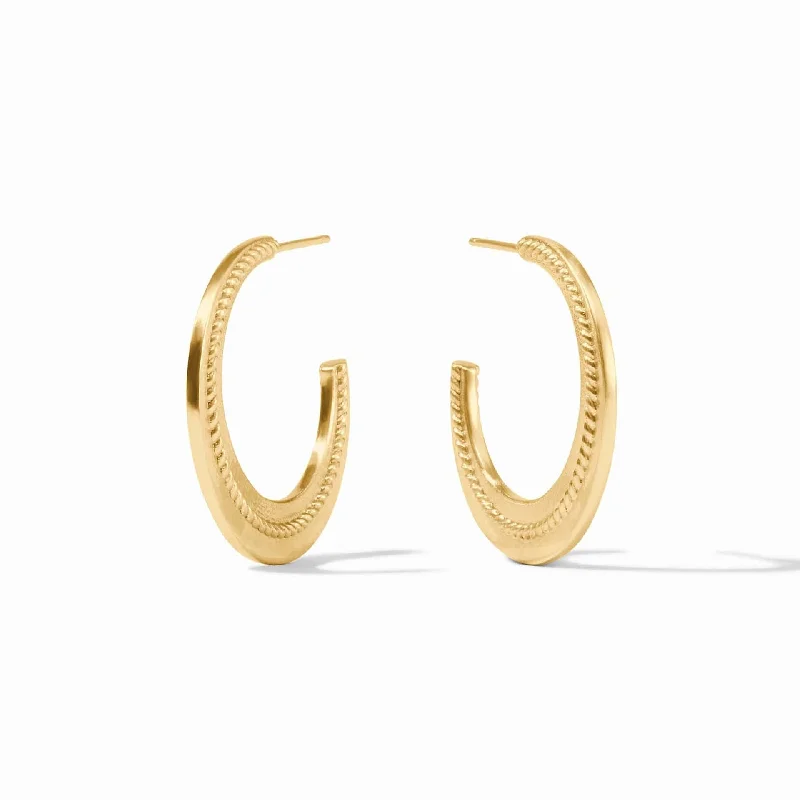 Nassau Crescent Hoop Earrings