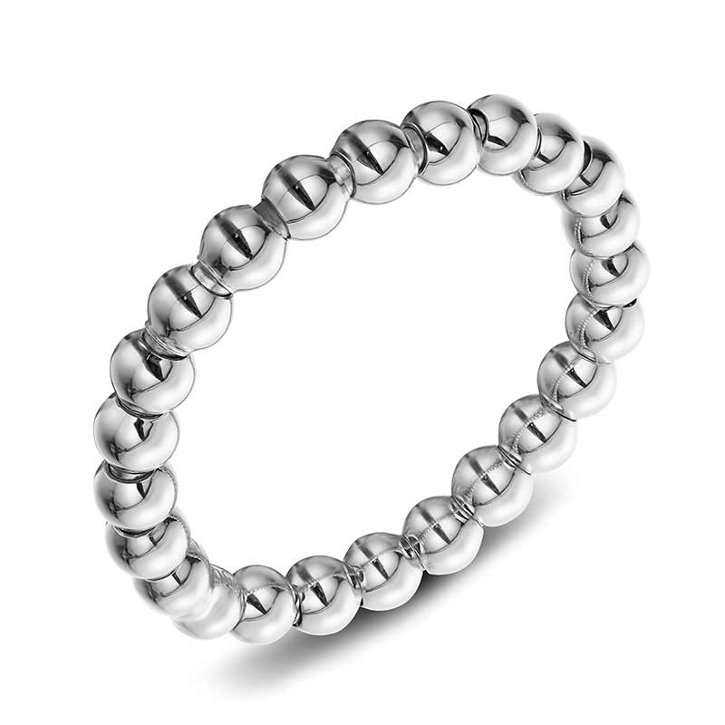 Hulchi Belluni 18K White Gold Tresore Stretch Ring