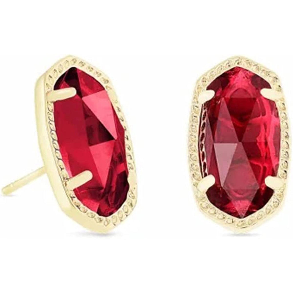 Kendra Scott Ellie Stud Earrings in Gold with Clear Berry