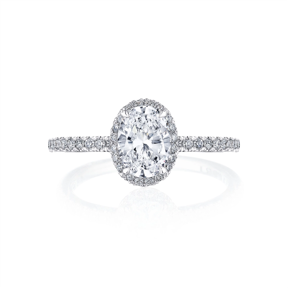 Tacori 18K White Gold Diamond Semi-mount Ring