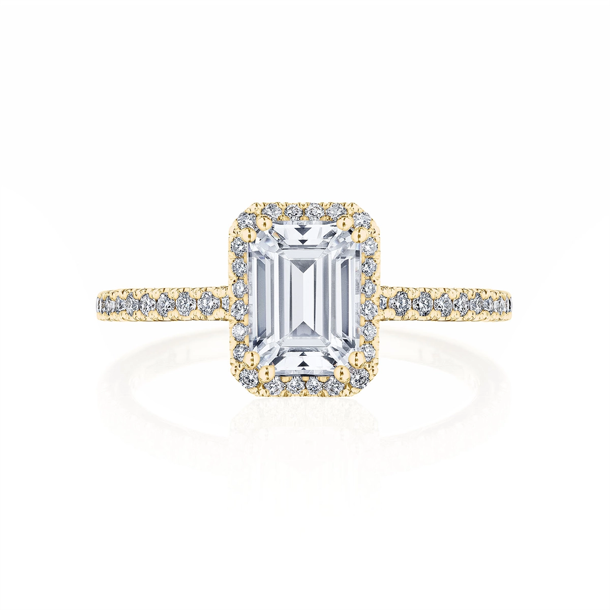 Tacori 18K Yellow Gold Diamond Semi-mount Ring