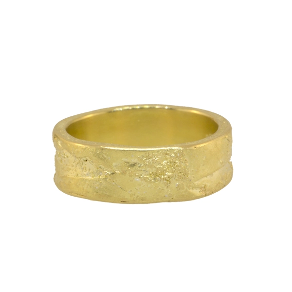 Todd Reed 18K and 22K Yellow Gold Organic Band