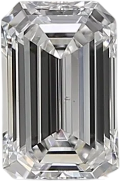 0.53 Carat E VS2 Emerald Natural Diamond