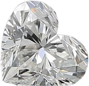 0.55 Carat H IF Heart Natural Diamond