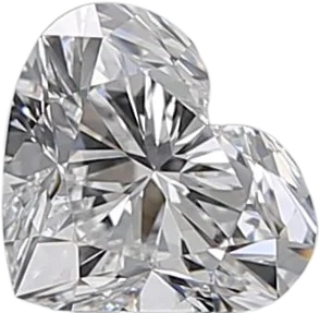 0.6 Carat D VS2 Heart Natural Diamond