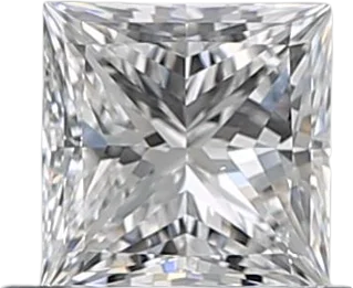 0.6 Carat E VS2 Princess Natural Diamond