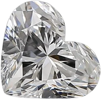 0.7 Carat E VVS2 Heart Natural Diamond