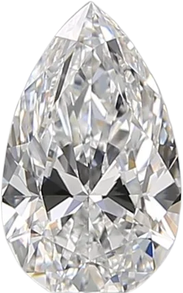 0.7 Carat D VVS2 Pear Natural Diamond