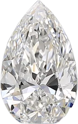 0.7 Carat E VS1 Pear Natural Diamond