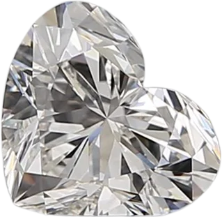 0.72 Carat H IF Heart Natural Diamond