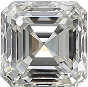 0.9 Carat J VVS2 Asscher Natural Diamond