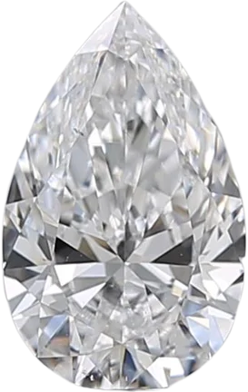 0.9 Carat D VS2 Pear Natural Diamond