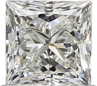 0.9 Carat I VVS2 Princess Natural Diamond