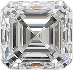 0.91 Carat G VVS1 Asscher Natural Diamond