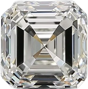 0.92 Carat I VVS2 Asscher Natural Diamond