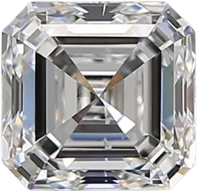 1.01 Carat D SI1 Asscher Natural Diamond