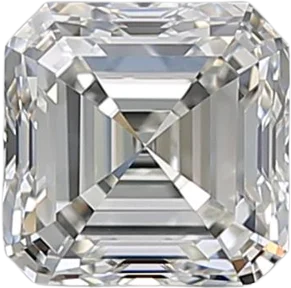 1.01 Carat I VVS1 Asscher Natural Diamond