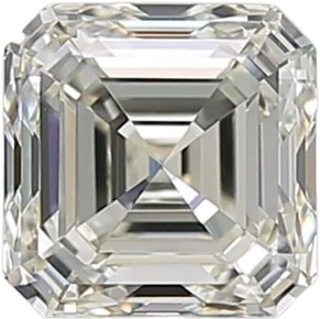 1.01 Carat L VVS1 Asscher Natural Diamond