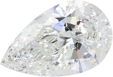 1.02 Carat F VVS1 Pear Lab Diamond