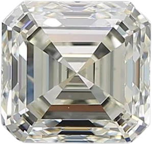 1.53 Carat J VS1 Asscher Natural Diamond