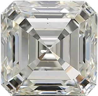 2.03 Carat K SI2 Asscher Natural Diamond