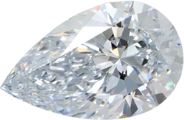 4.14 Carat F IF Pear Lab Diamond