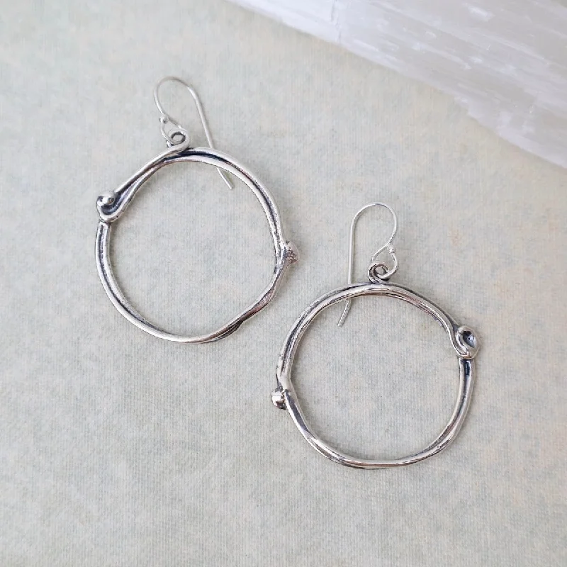 Medium Vine Hoop Earrings