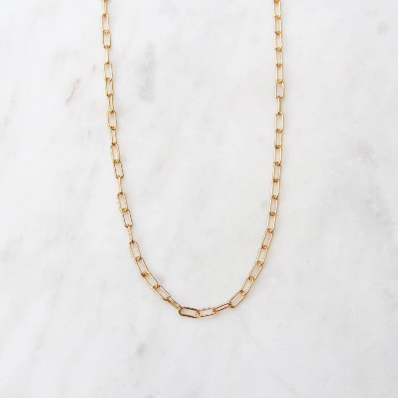 16" Gold Filled Round Drawn Cable Chain