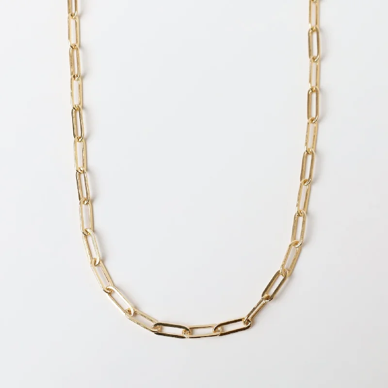 16" Gold Filled Flat Drawn Cable Chain