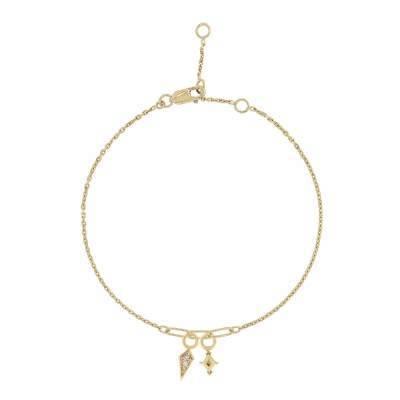 Eiffel Details Point & Dala Gold Bracelet