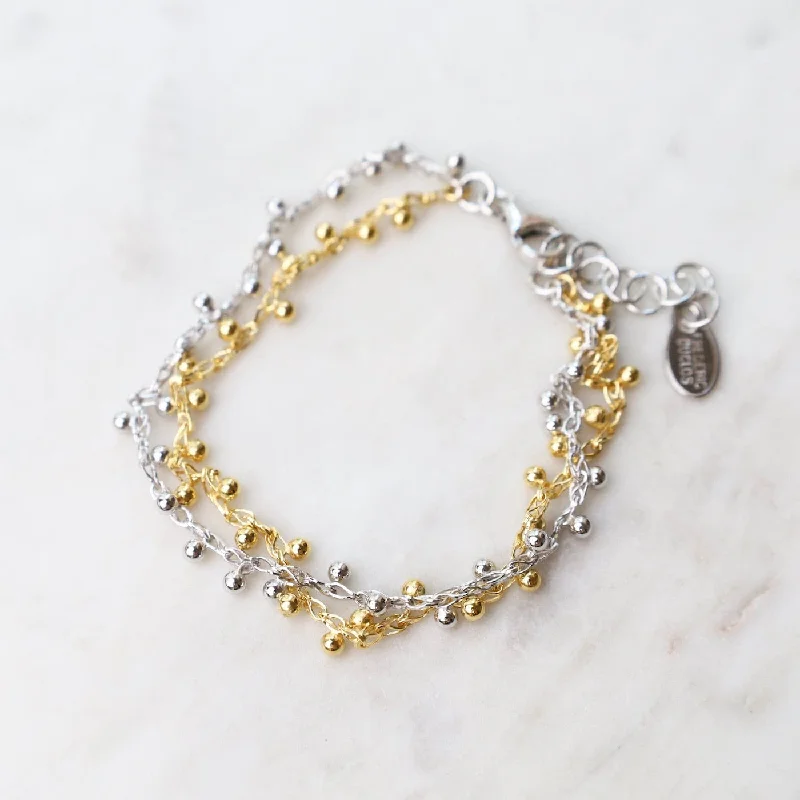 Sterling Silver & Yellow Gold Plated Lokelani Bracelet