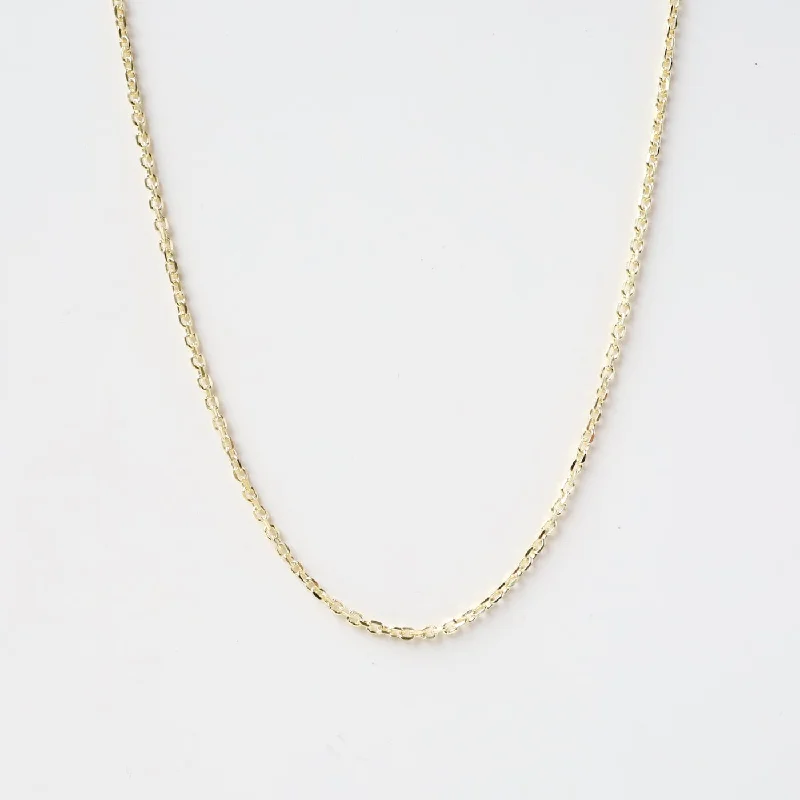 Gold Plated Cable Chain - 20"