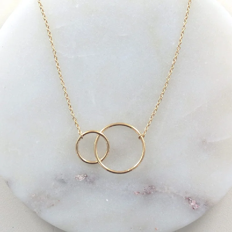 Gold Vermeil Double Circle Necklace