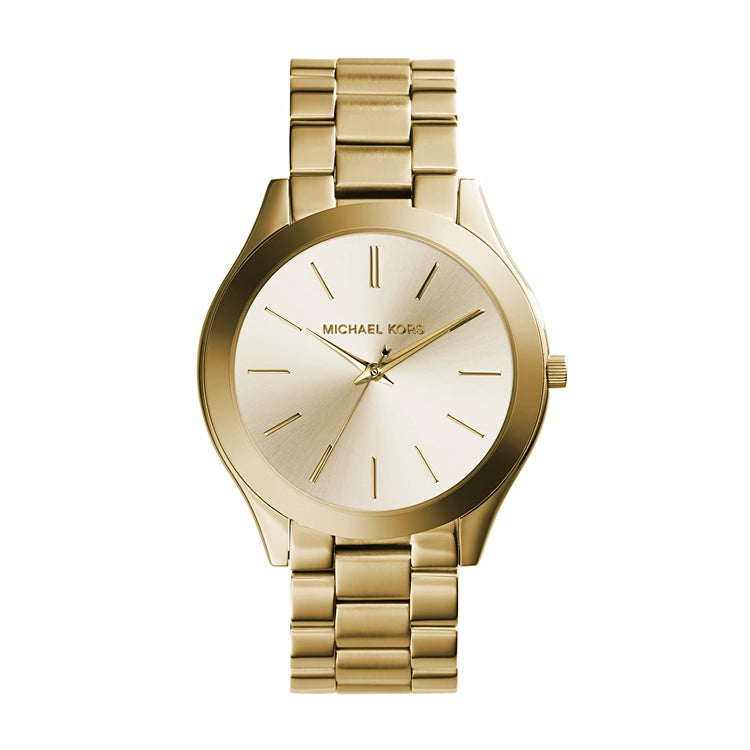 Michael Kors Runway Watch Gold-Tone Stainless Steel 44mm Quartz