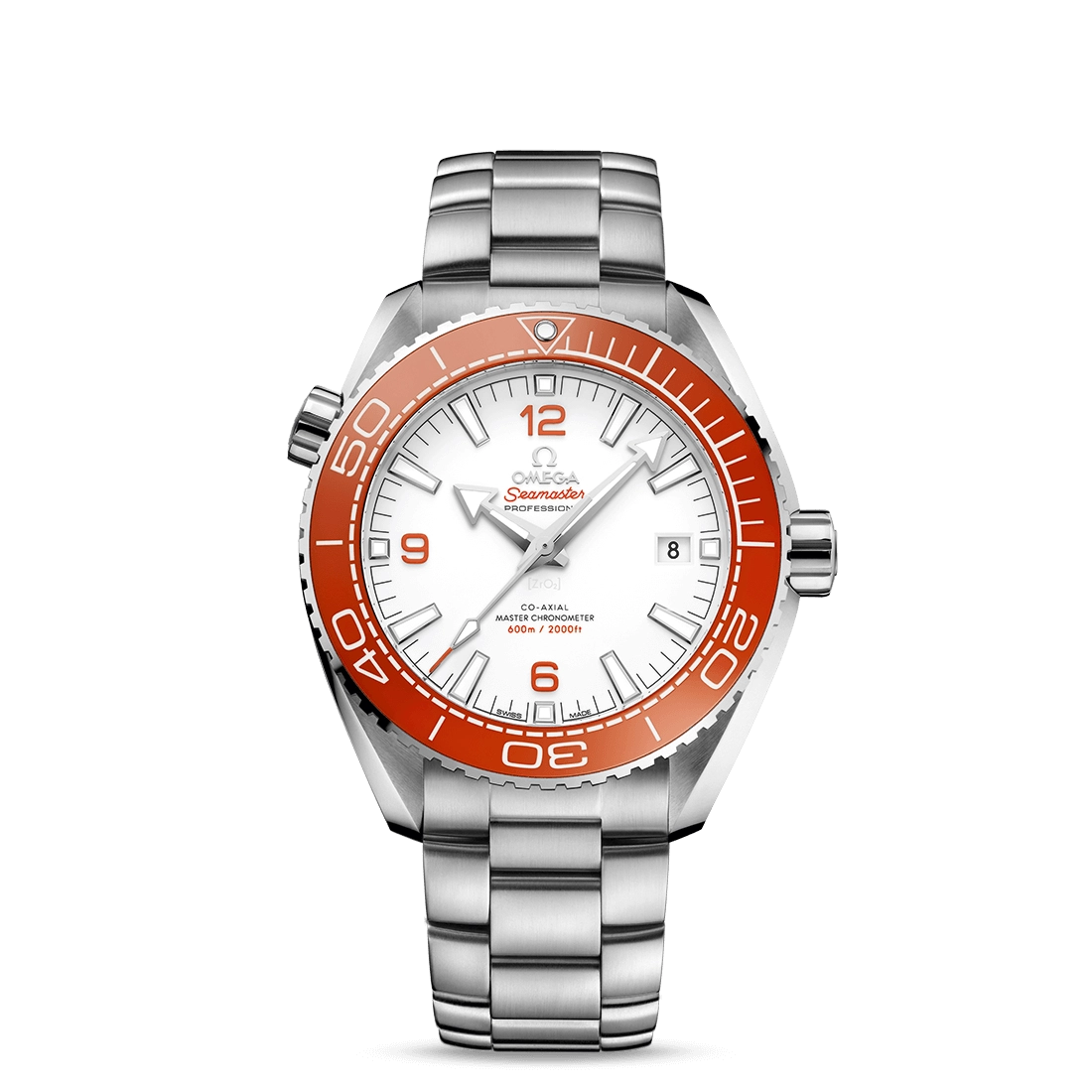 Omega Seamaster Planet Ocean Co-Axial Master Chronometer Orange Bezel 43.5mm Automatic