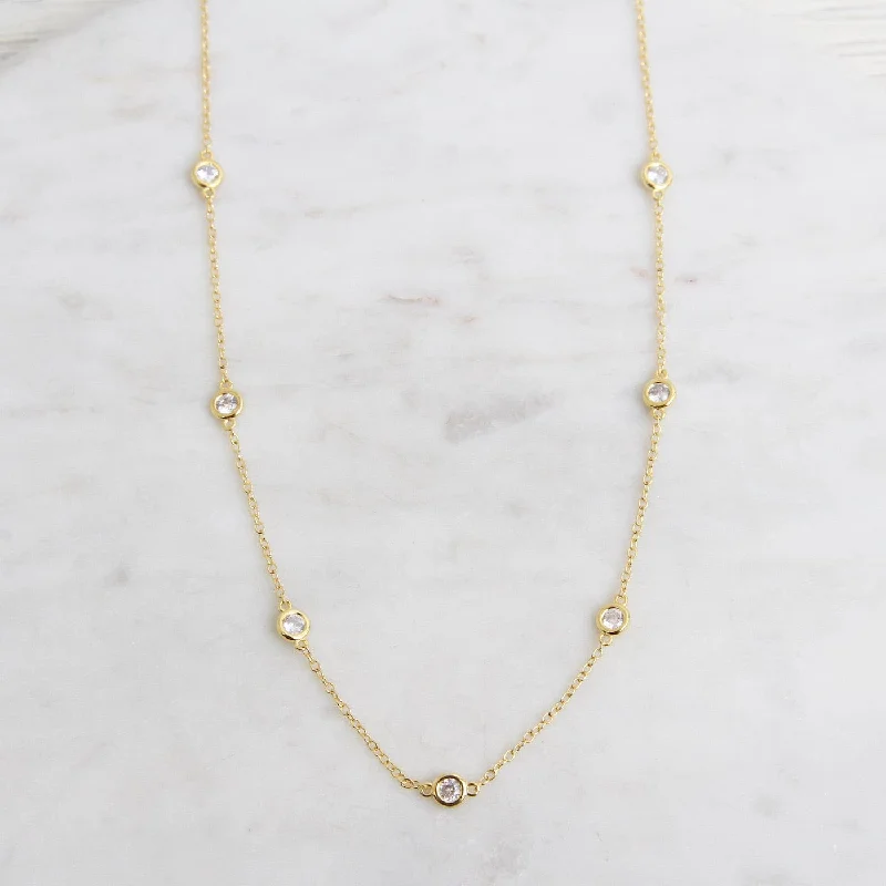 Rian CZ Necklace - Gold