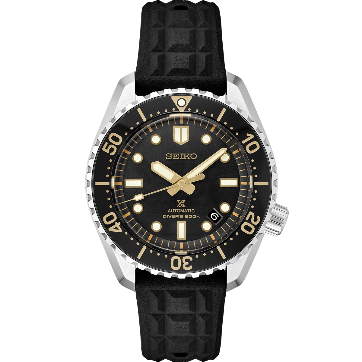 Seiko Prospex Limited Edition Black Dial Silicone Strap 42.6mm Automatic