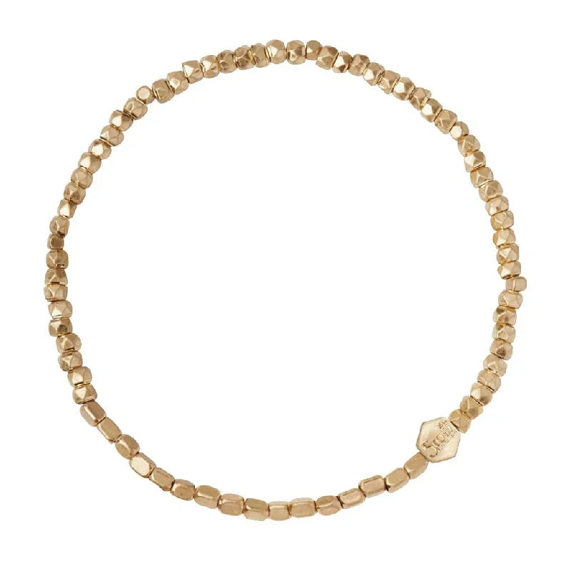 Mini Metal Stacking Bracelet - Gold