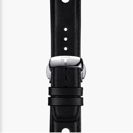 Tissot Official Black Leather Strap Lugs 20mm