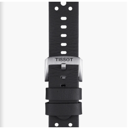 Tissot Official Black Leather Strap Lugs 22mm