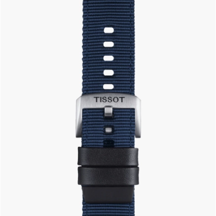 Tissot Official Blue Fabric Strap Lugs 22mm