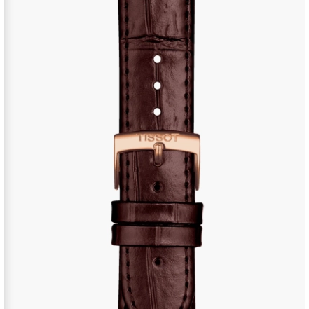 Tissot Official Brown Leather Strap Lugs 20mm